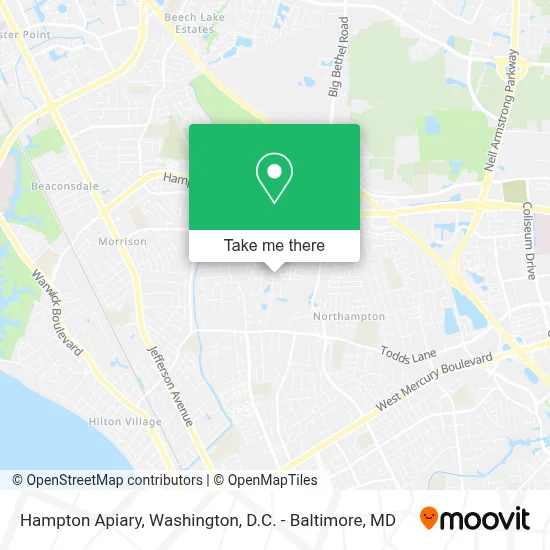 Hampton Apiary map