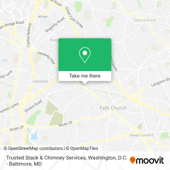 Trusted Stack & Chimney Services map