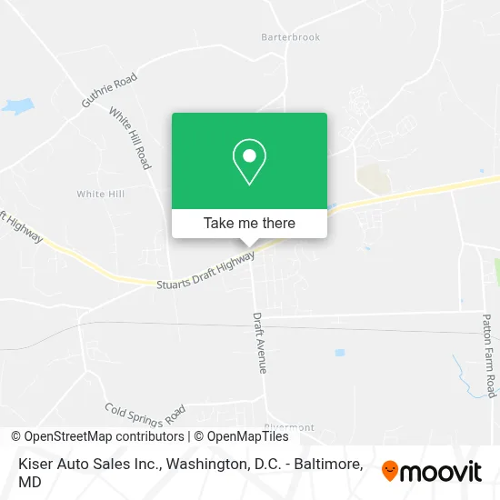 Kiser Auto Sales Inc. map