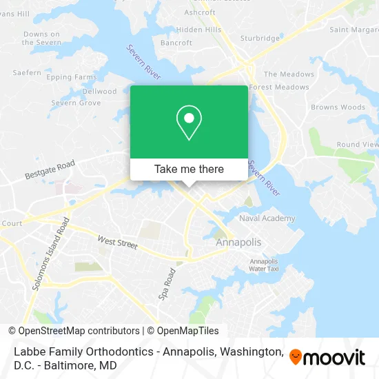 Labbe Family Orthodontics - Annapolis map