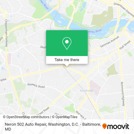Neron 502 Auto Repair map