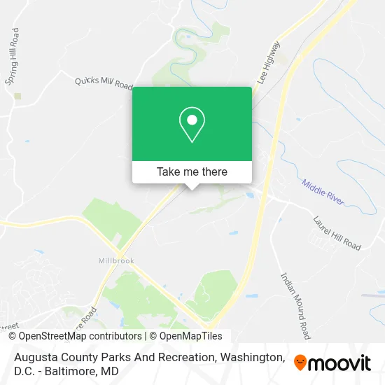 Augusta County Parks And Recreation map