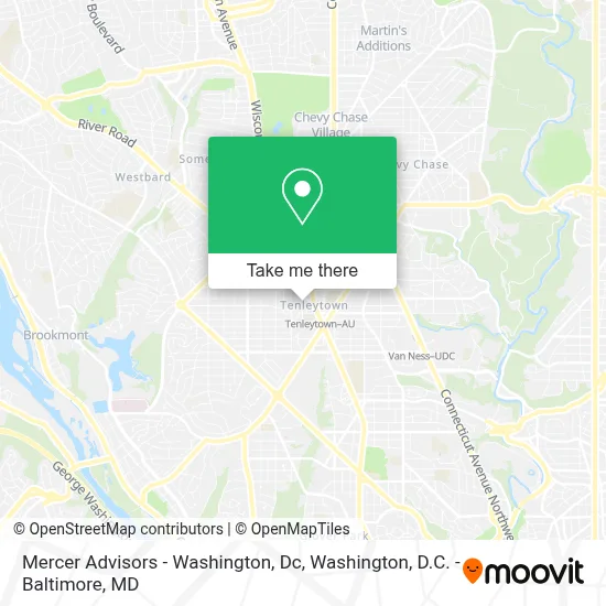 Mercer Advisors - Washington, Dc map