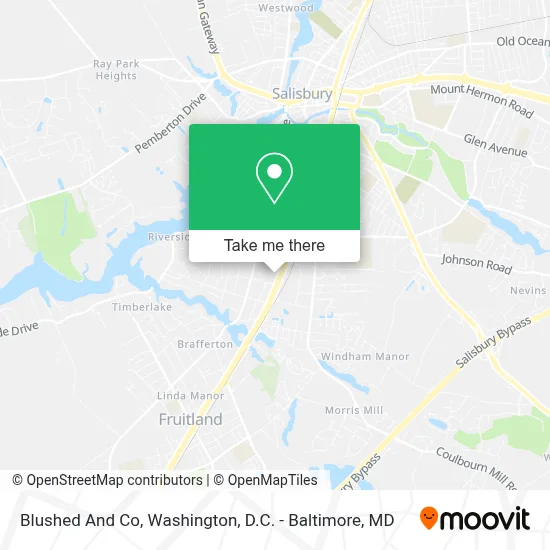 Blushed And Co map