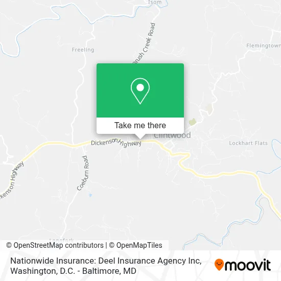 Nationwide Insurance: Deel Insurance Agency Inc map