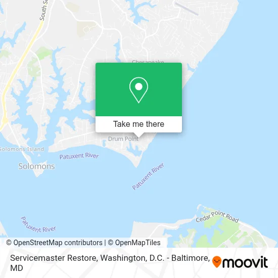 Servicemaster Restore map