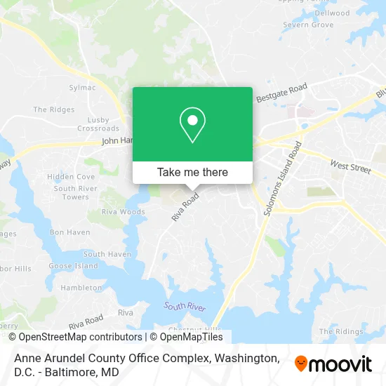 Anne Arundel County Office Complex map