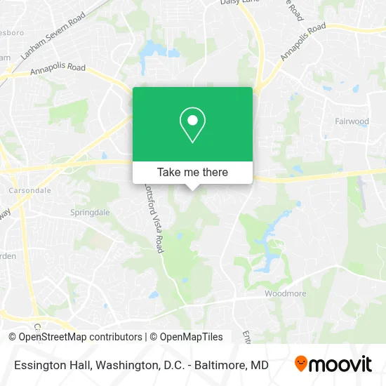 Essington Hall map