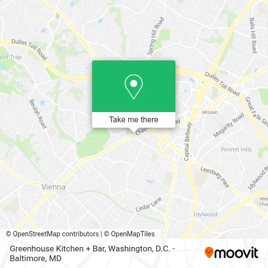 Greenhouse Kitchen + Bar map