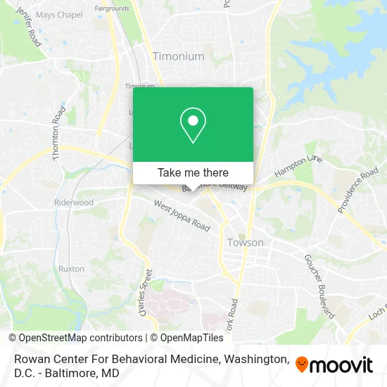 Rowan Center For Behavioral Medicine map