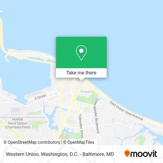 Western Union map