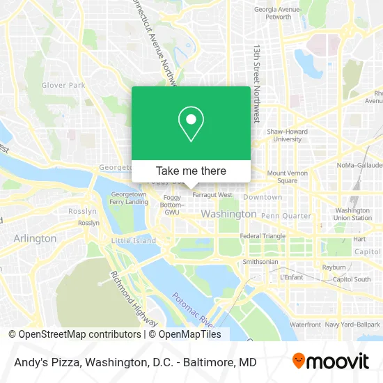 Andy's Pizza map