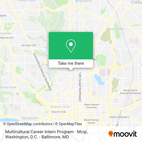 Multicultural Career Intern Program - Mcip map