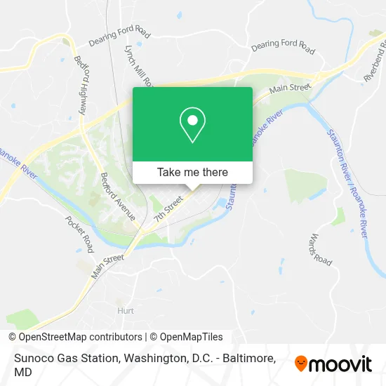 Sunoco Gas Station map