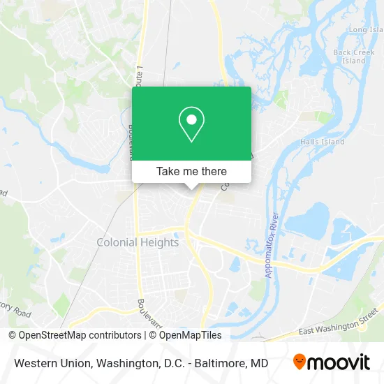 Western Union map