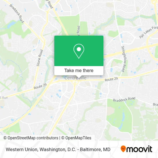 Western Union map