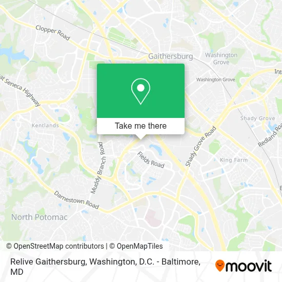 Relive Gaithersburg map