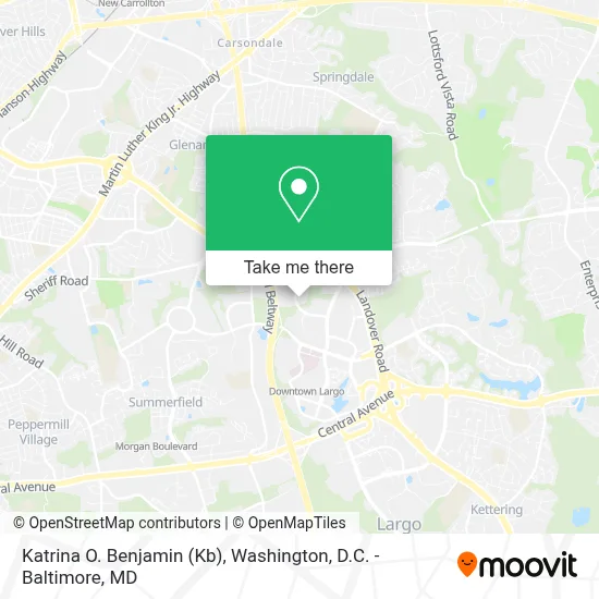 Katrina O. Benjamin (Kb) map