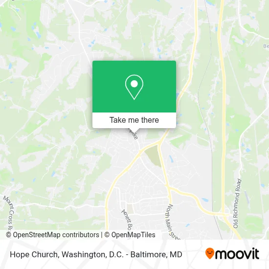 Hope Church map