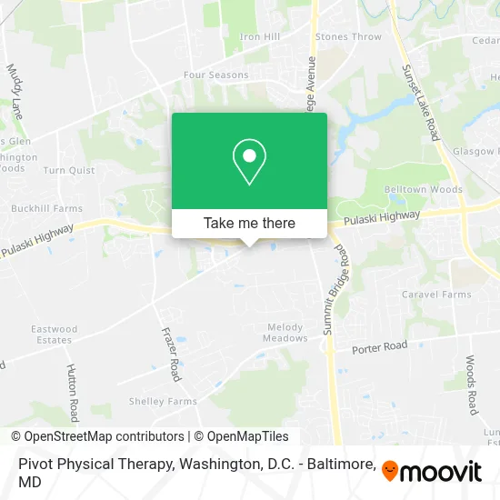 Pivot Physical Therapy map