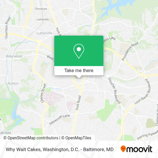 Why Wait Cakes map