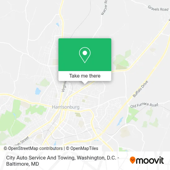 City Auto Service And Towing map