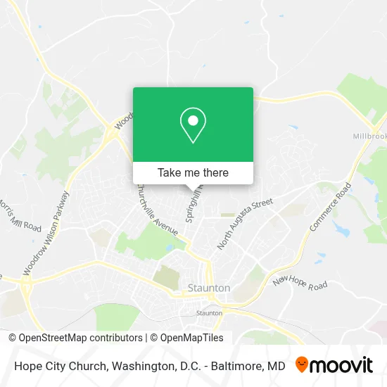 Hope City Church map