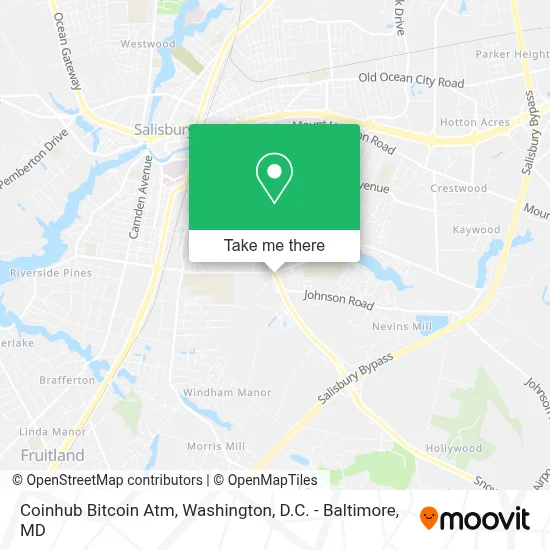 Coinhub Bitcoin Atm map