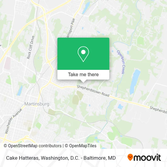 Cake Hatteras map
