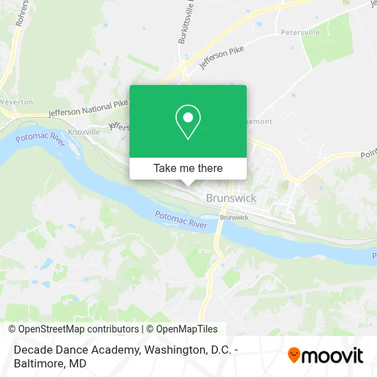 Decade Dance Academy map