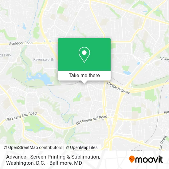 Advance - Screen Printing & Sublimation map