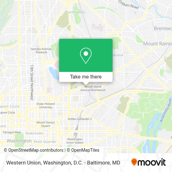 Western Union map