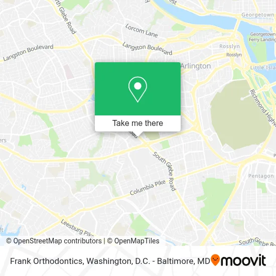 Frank Orthodontics map