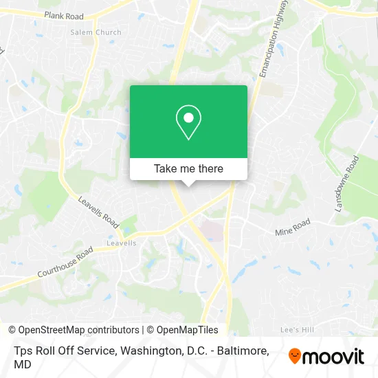 Tps Roll Off Service map