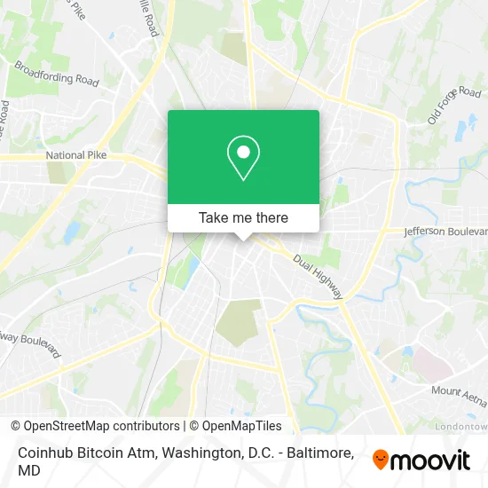 Coinhub Bitcoin Atm map