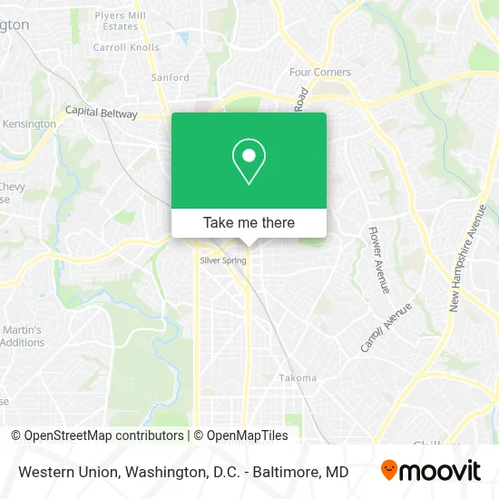 Western Union map