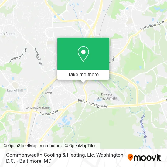Commonwealth Cooling & Heating, Llc map