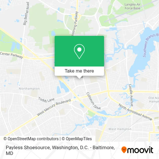 Payless Shoesource map