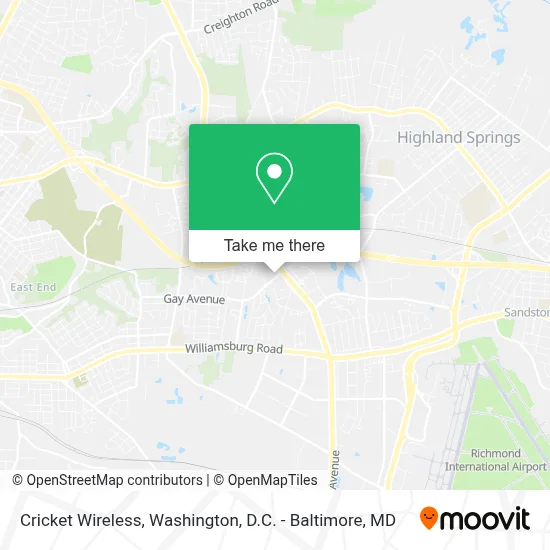 Cricket Wireless map