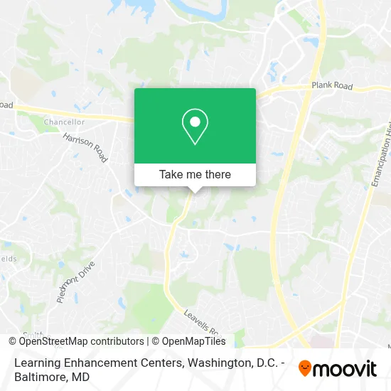 Learning Enhancement Centers map
