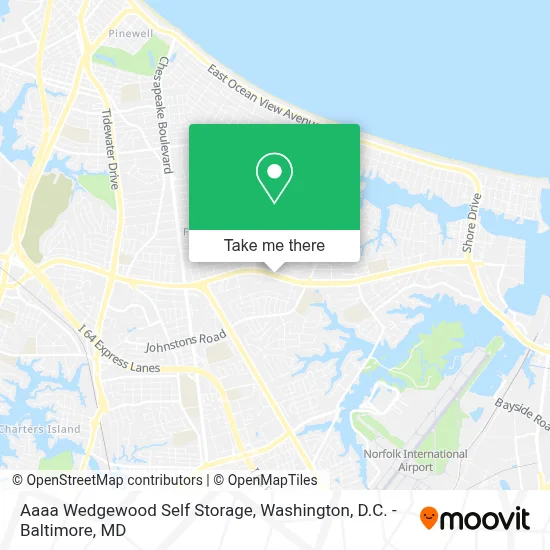 Aaaa Wedgewood Self Storage map