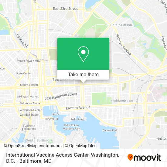 International Vaccine Access Center map