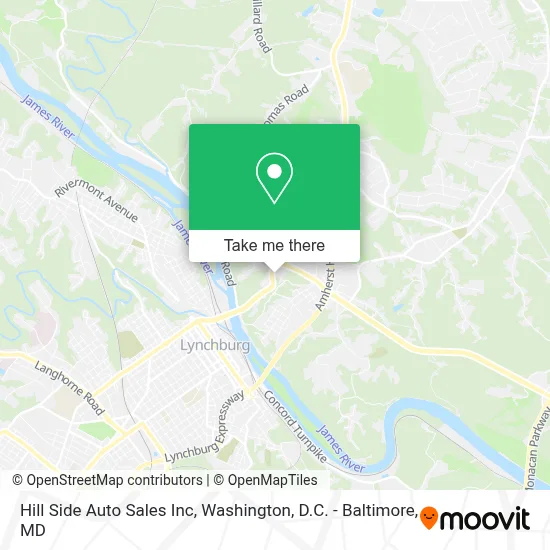 Hill Side Auto Sales Inc map