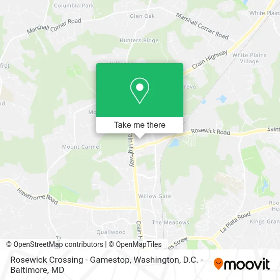 Rosewick Crossing - Gamestop map