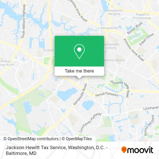 Jackson Hewitt Tax Service map