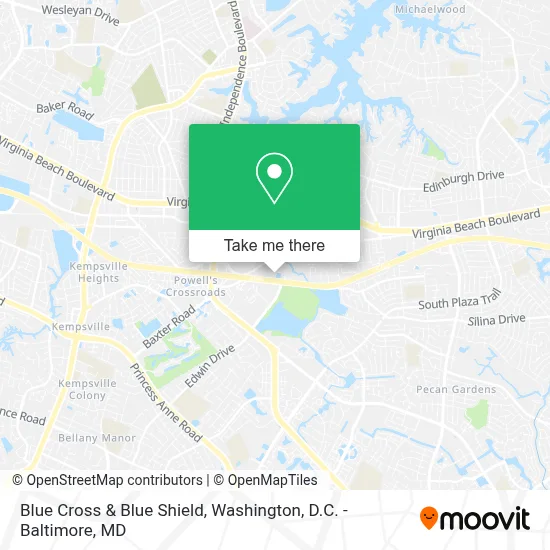 Blue Cross & Blue Shield map