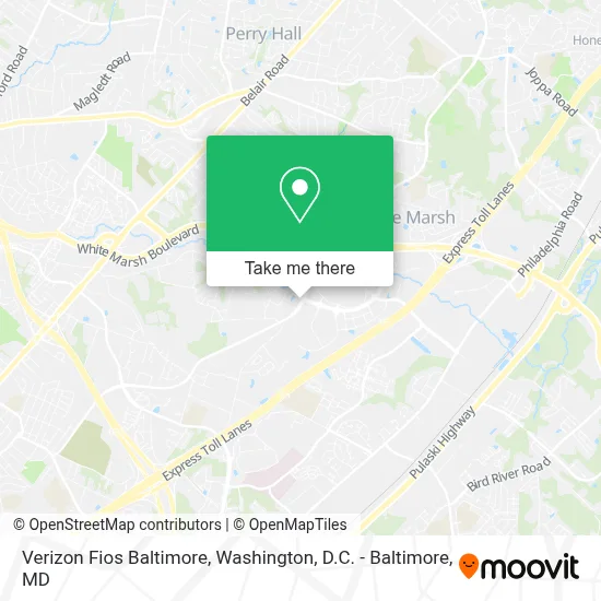 Verizon Fios Baltimore map