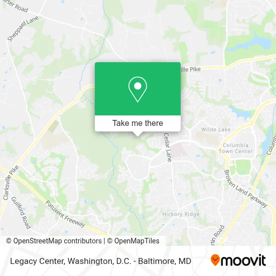 Legacy Center map