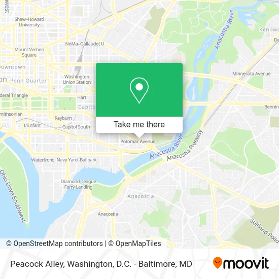 Peacock Alley map