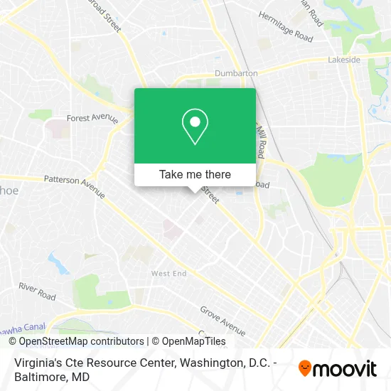 Virginia's Cte Resource Center map